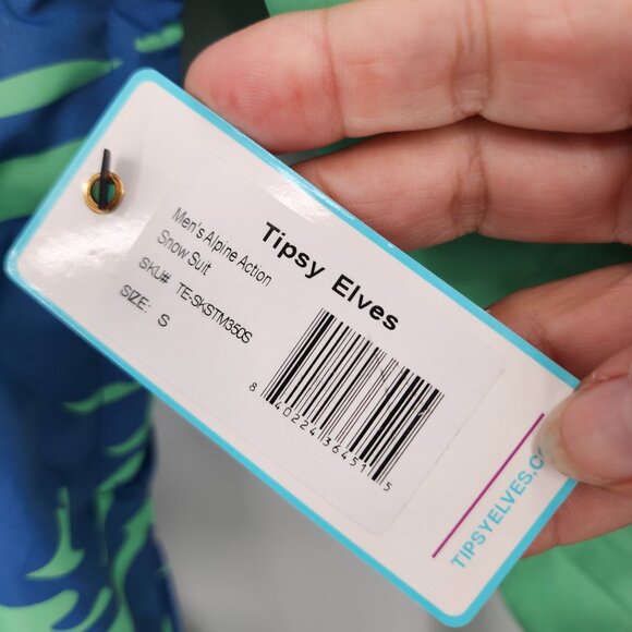 TIPSY ELVES Men's Alpine Action One Piece Ski & Snowboard Snow Suit Small NWT - Picture 13 of 17